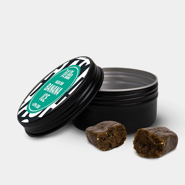 Bote abierto + Hash Banana Ice CBD GB
