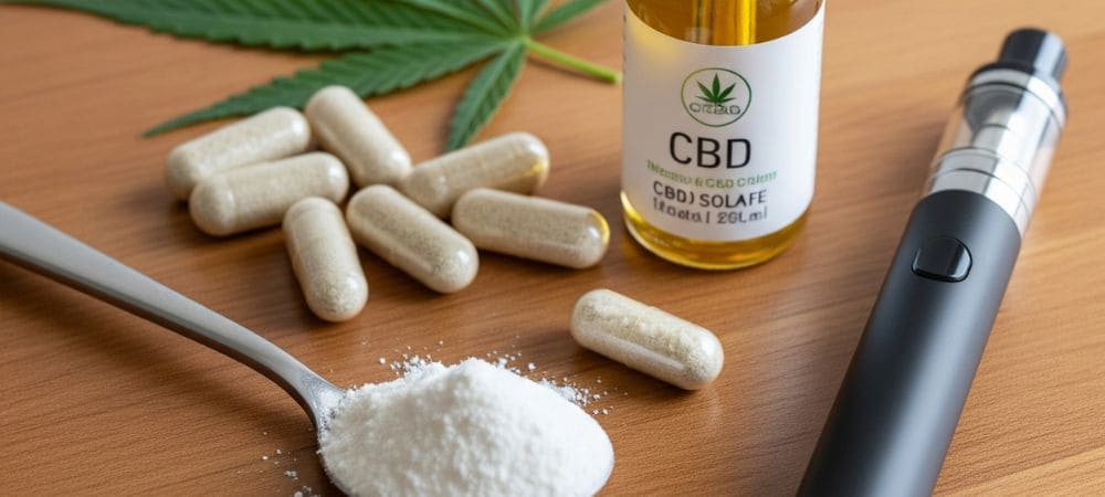 Diferentes métodos de uso y aplicación del CBD isolate