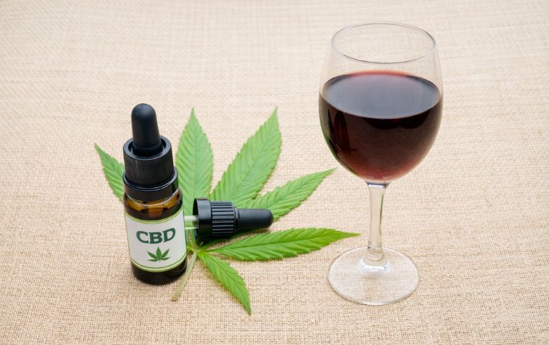 cbd y alcohol vino