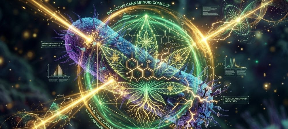 Cómo actúa el CBD como antibiótico frente a bacterias a nivel molecular