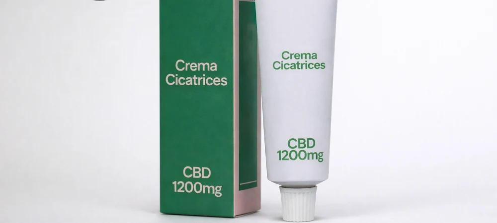 GG+ crema cicatrices CBD 1200mg regeneradora para piel dañada y cicatrices