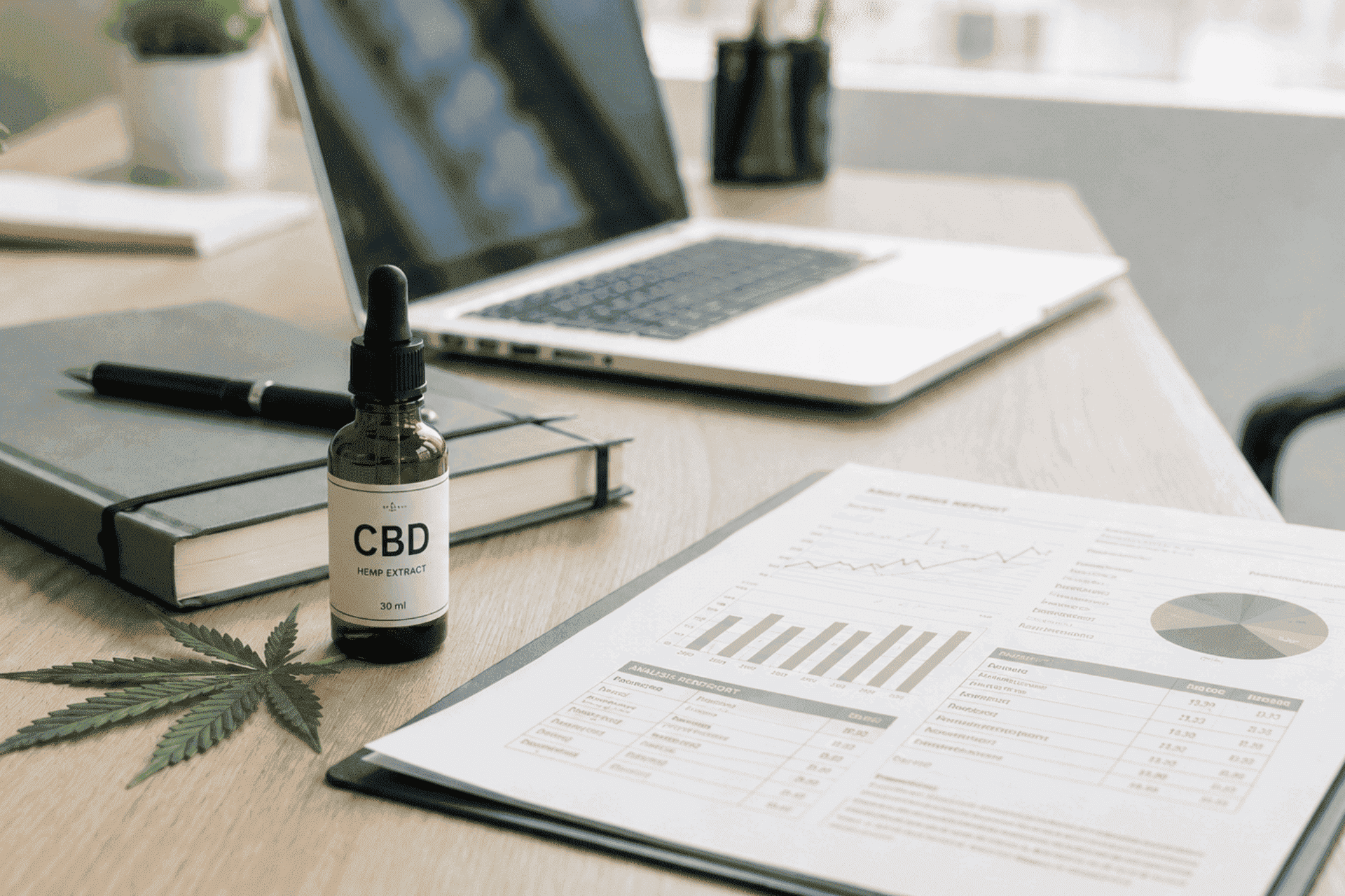 El CBD sale en análisis de sangre en un entorno laboral con productos CBD.