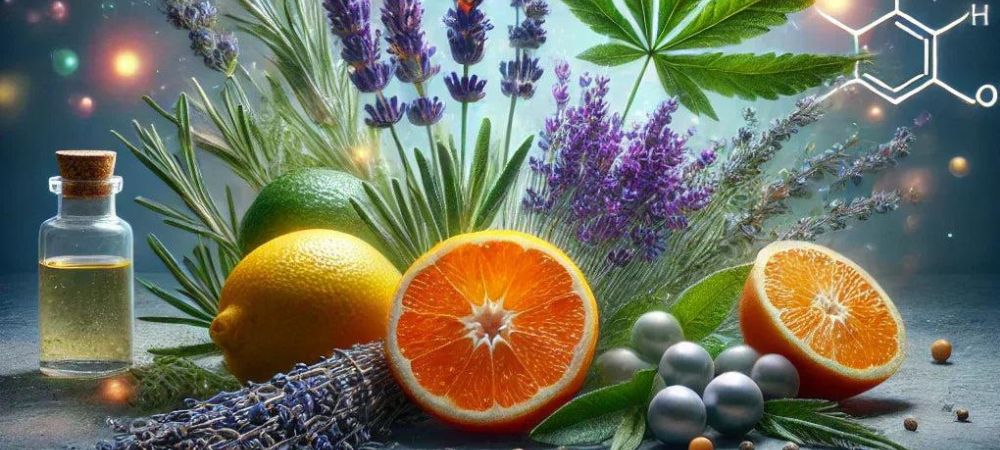 Composición botánica sobre terpenos, aroma del CBD y perfil terpénico natural